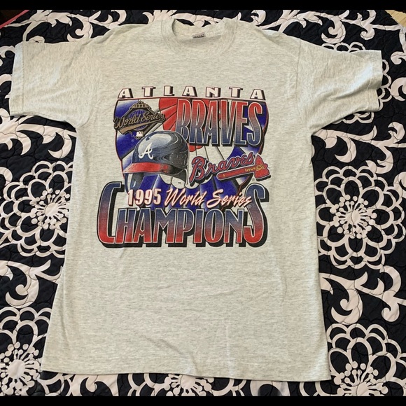 Vintage Atlanta Braves 1995 World Series T Shirt - Picture 1 of 4